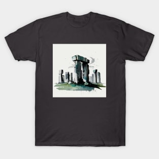 Minimal Stonehenge Design T-Shirt